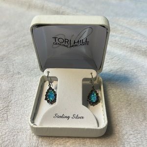 Tori Hill Sterling Silver and Marcasite Earrings
